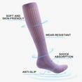 thumbnail image 2 of 4pack Pilates Socks with Grips for Women, Yoga Slouch Socks with Grip for Barre Workout Hospital Long Scrunch Slipper, 2 of 8
