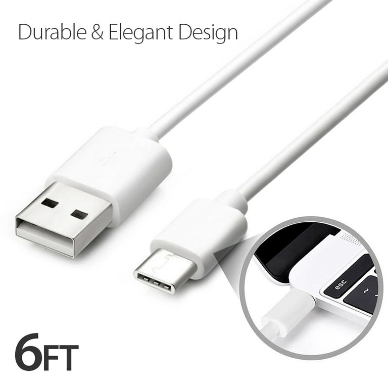 Afflux 6FT USB Type C Cable Fast Charging Cable USB-C Type-C 3.1 Data Sync  Charger Cable Cord For Samsung Galaxy S8 S8 Plus Nexus 5X 6P OnePlus 2 3 LG  G5 G6