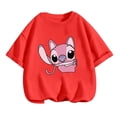thumbnail image 3 of 2024 Nueva camiseta de Stitch Anime Verano Múltiples camisetas de algodón de moda para niños Cuello redondo Casual Manga corta Estampado Camisón, 3 of 5