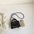 thumbnail image 3 of Bolsa bandolera para mujer Bolsas de mano con cremallera informales Ligero para regalo (Negro) Tmvgtek Para Estrenar, 3 of 9