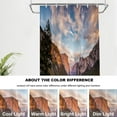thumbnail image 6 of Sap Green Wilderness Landscape Decor Shower Curtain,Blue Beautiful Nature Bathroom Decor Polyester Fiber Plastic Rings Quick-Drying Waterproof for Bathtubs/Bathroom, 72x36 inches, 6 of 6