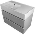 thumbnail image 2 of Nameeks Block-3217-W Block 32" Wall Mounted Single Basin Vanity Set - Grey Mist, 2 of 7