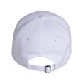 thumbnail image 3 of Classic Referee Hat Premium Cotton Low Profile Unstructured Adjustable Strapback White Black, 3 of 3