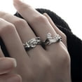 thumbnail image 5 of tegongse High Quality Metal Adjustable Open Rings with Exquisite Craftsmanship Unique Sun and Moon Rings for Fashion Enthusiasts, 5 of 12