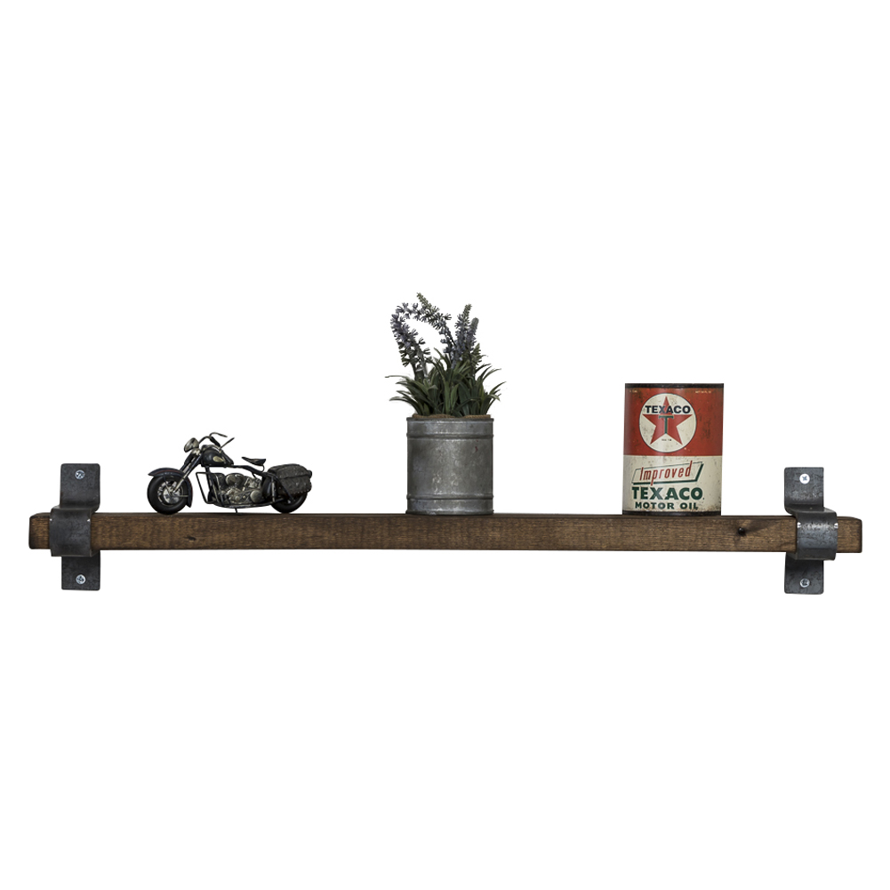Industrial Grace Floating Shelf, Dark Walnut, 36Inch