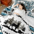 thumbnail image 4 of Castle Fairy Animal Deer Twin Bedding Sets 7-Piece for Female Men Women,Woodland Wildlife Bedding Comforter Set Microfiber,Boho Tribal Aztec Breathable Sheet Sets,Luxury Bedroom Decor,Reversible, 4 of 8