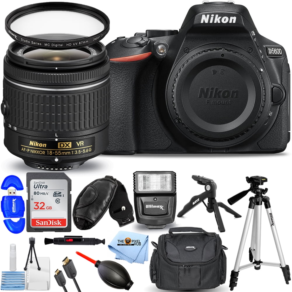 Nikon D5600 DSLR Camera with 1855mm Lens 1576 Pro Bundle Includes