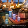 thumbnail image 7 of WOBOGO Size Combo Candle Flickering Flameless with Remote Control and Timer for Romantic Atmosphere Starry Night Sky with Fireflies, 7 of 7
