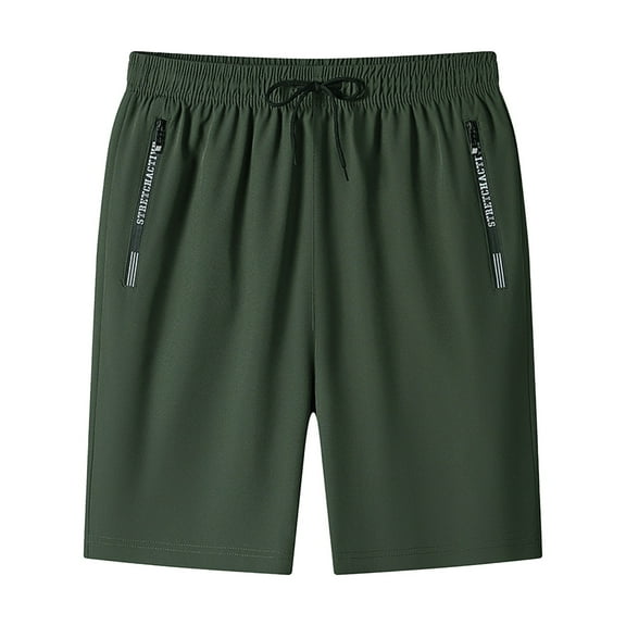JTieacloth Big and Tall Shorts for Men Men's Casual Shorts For Everyday Wear Outdoor Activities Comfortable Fit Versatile Plain Design Perfect For Spring And Summer,Green