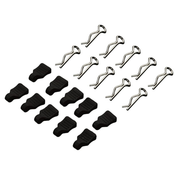 Clip de cuerpo Vogacara RCGOFFLOW para coche RC 1/24 Axial Scx24 modelo negro
