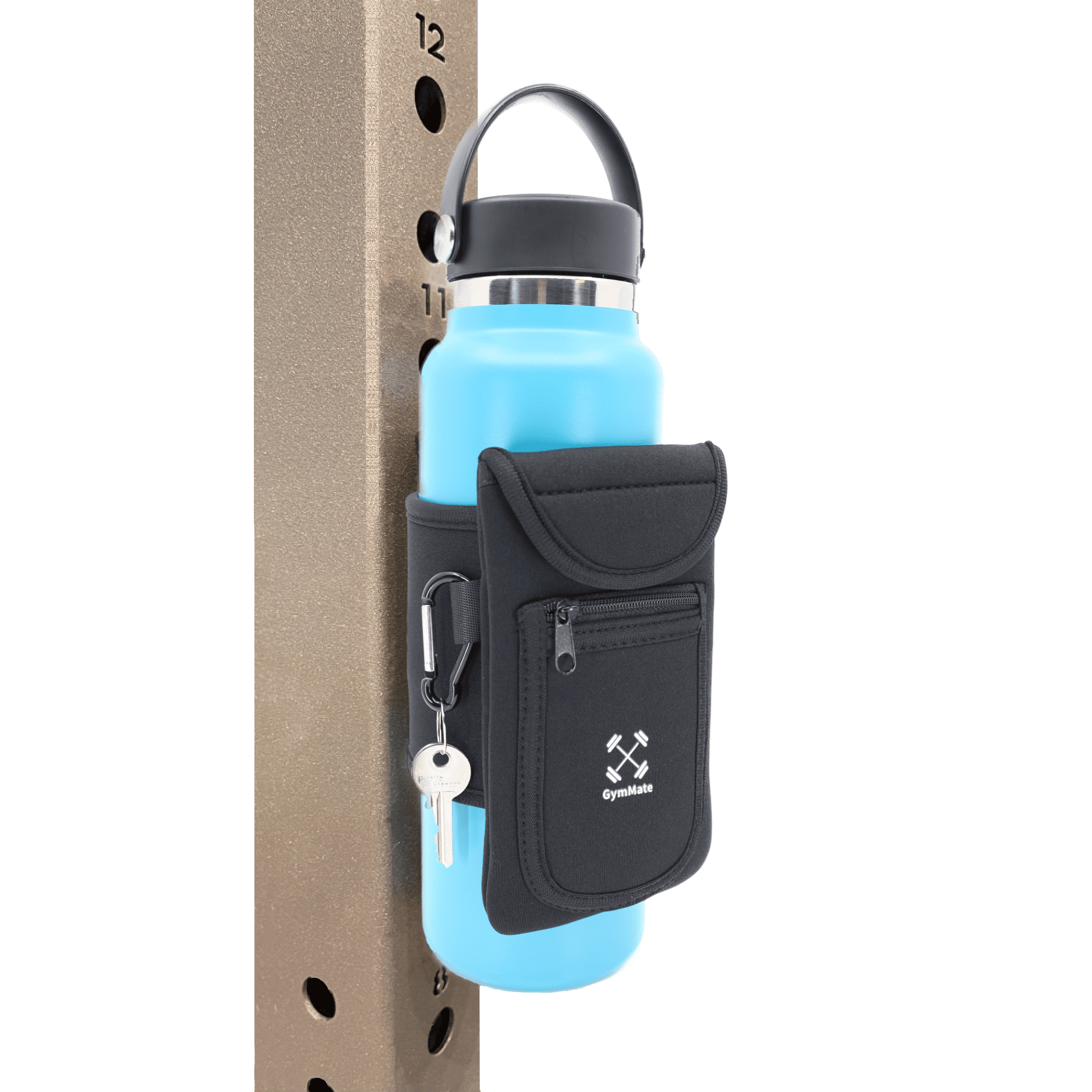 Gym Mate Water Bottle Sleeve. Attaches to Metal