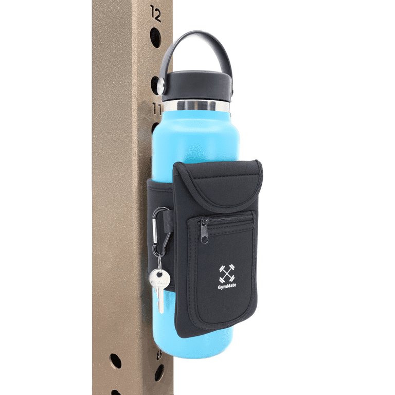 Gym Mate Magnetic Water Bottle Sleeve. Attaches Magnetically to Metal  Surface. Accessory Pockets for Cell Phones, Key, Cards, Headphones.