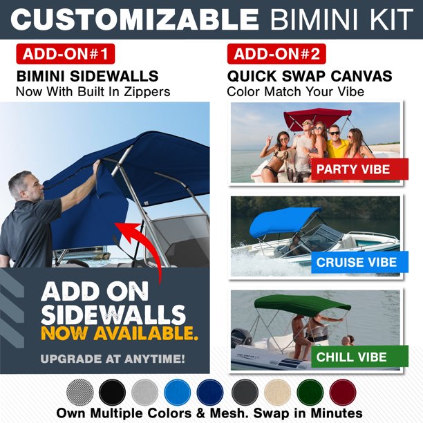 QUARKZMAN Housse de Rangement pour Bimini Top de Bateau 79-84 de Largeur Bleu foncé pour 3-4 arceaux QUARKZMAN Housse de Rangement pour Bimini Top de Bateau 79-84 de Largeur Bleu foncé pour 3-4 arceaux