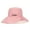 Pink+White, variant on US Daisy Double-Sided UV Protection Wide Brim Bucket Hat Sun Beach Fisherman Cap