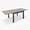 Limed Oak, variant on Expandable Aluminum Outdoor Patio Dining Table for 4-8, Extendable 38" to 76", Weather-Resistant, Teak