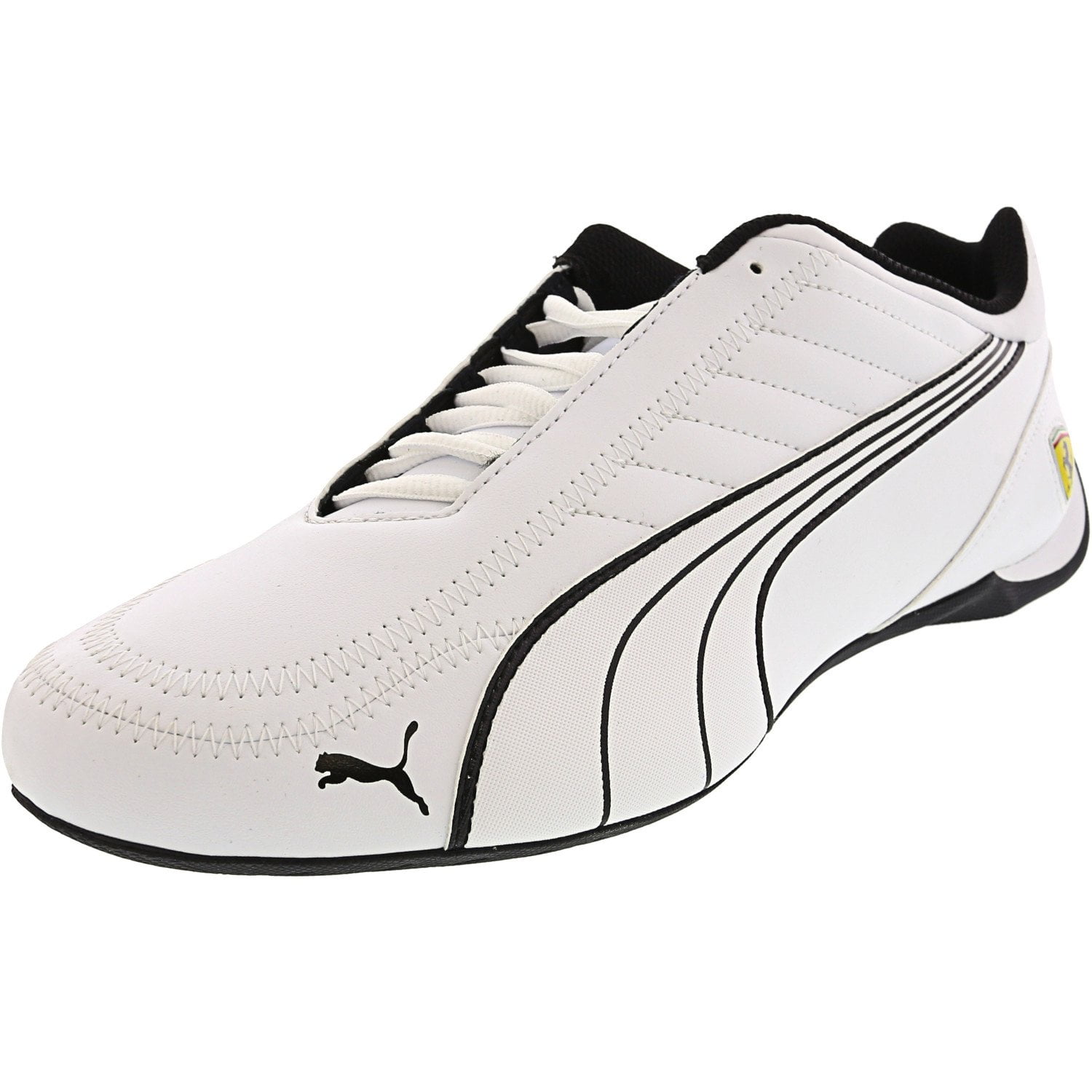 Puma Men's Ferrari Future Kart Cat White / Black Ankle-High Sneaker ...