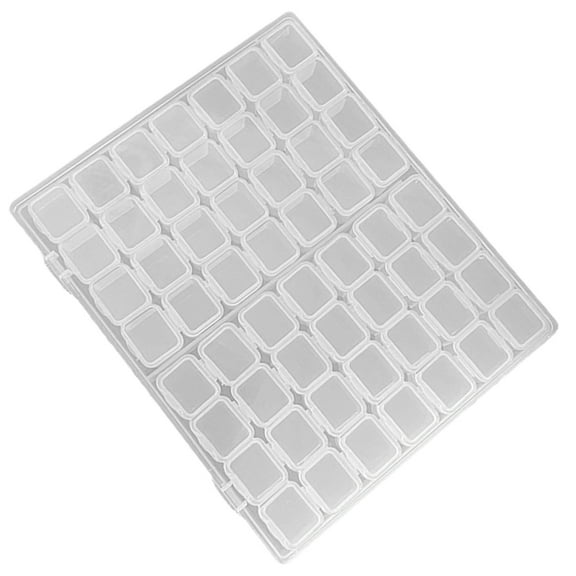 HEATSHAKING 1Pack Anti Tarnish Jewelry Box Transparent PP Material for Jewelry and Small Items with Multi-Grid Storage