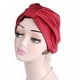 thumbnail image 2 of Sombreros para Dormir de Noche para Mujer, o de Quimioterapia para El Del Cabello rgo, o de Seda, Cabeza borgoña Macarena Sombreros para dormir, 2 of 8