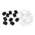 thumbnail image 1 of Interruptor de Botón de Auto-bloqueo Uxcell, 20 Pcs Pin Recto On/Off DC 30V 1A Interruptor de Control Micro, Negro/Blanco, 1 of 5