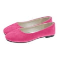 thumbnail image 3 of Flat Shoes for Women Slip On Comfortable Walking Ballerina Shoes Ladies Cute Ballet Flats Pumps Low Wedge Dolly Shoes, 43, 3 of 5