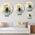 thumbnail image 4 of Designart "Abstract Landscape with Mountains, Moon, and Tree V" Modern Geometric Oversized Wall Clock, 4 of 5