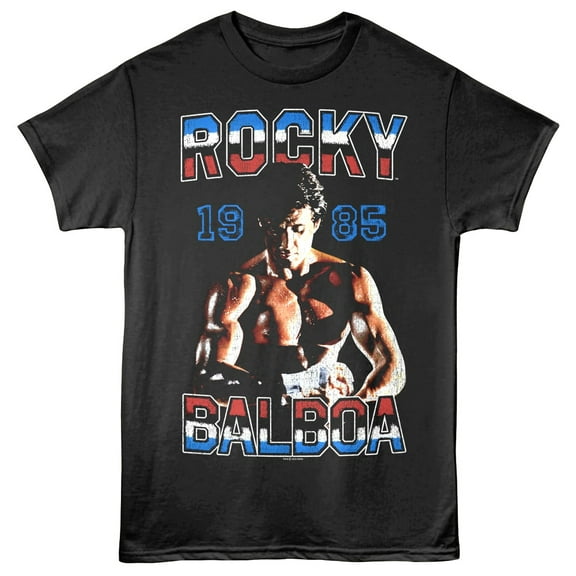 Rocky Balboa 1985 Men's T Shirt (Charcoal, AdultS)
