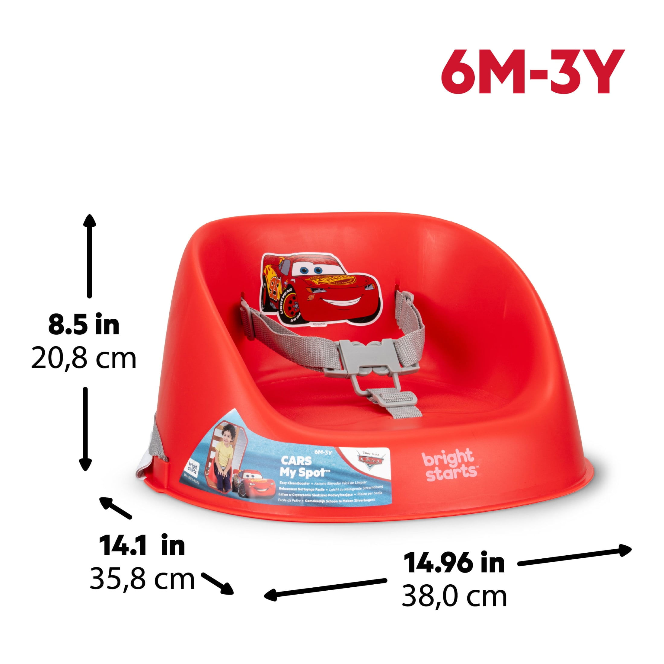 Disney Cars My Spot Booster, Red, Unisex, Infant to Toddler