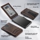 thumbnail image 3 of Wallet Umoven - Cartera de piel para hombre con bloqueo RFID, color marrón, 3 of 6