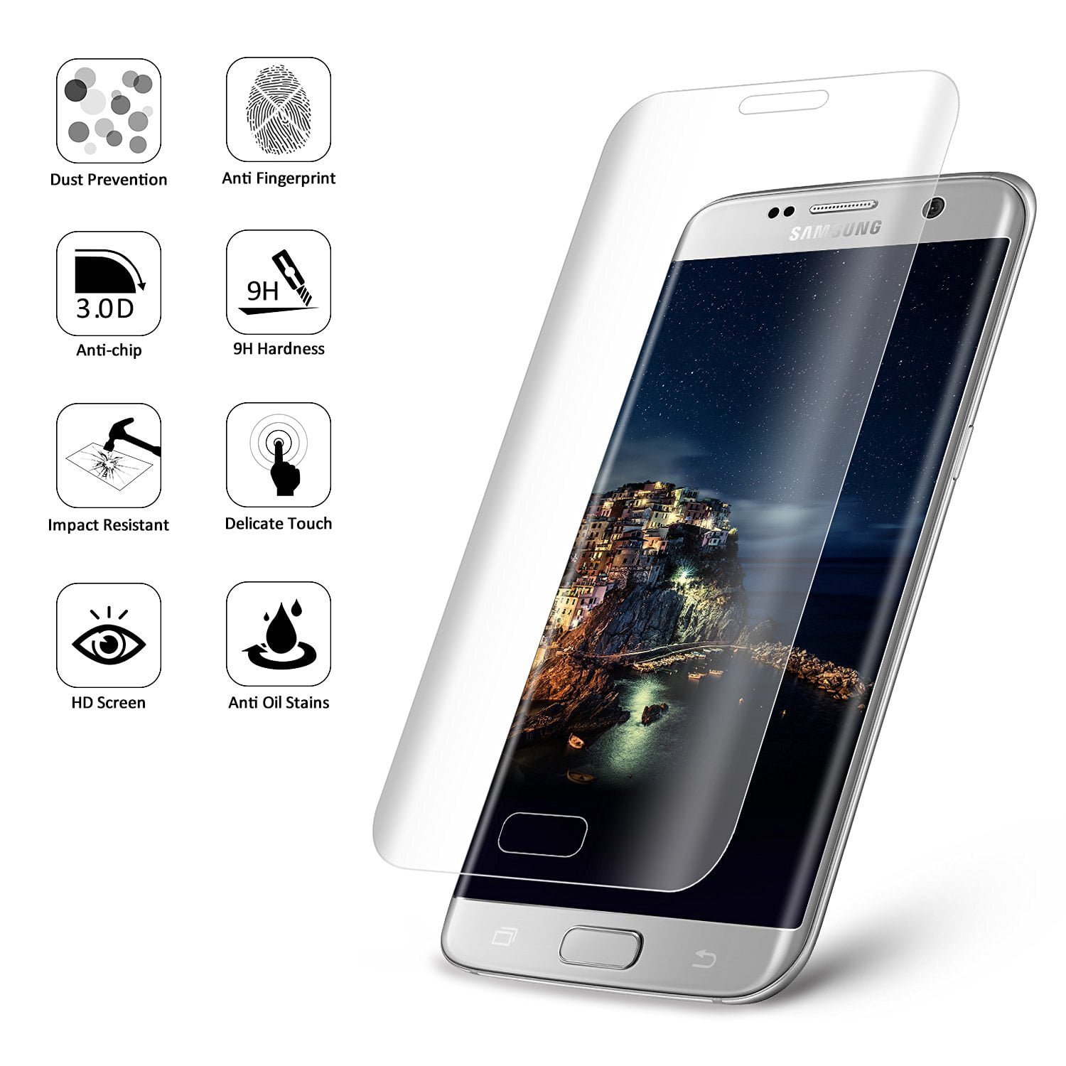 2 Pack Gorilla Cases Galaxy S7 Edge Screen Protector Tempered 2 Pack Gorilla Cases Galaxy S7 Edge Screen Protector Tempered Glass Clear Screen Protector for Samsung Galaxy S7 Edge Walmart