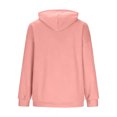 thumbnail image 6 of Lenago Plain Hoodies For Women, Sweatshirts Casual Long Sleeve Solid Color Women Hoodie, Fashionable Loose Women Hoodies Pullover,Hooded Sweatshirt With Front Pocket Lightweight Tops & Blouses US4-12, 6 of 6