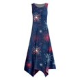 thumbnail image 3 of Vestido Informal de Verano Para Mujer, Sin Mangas, Holgado, Con Estampado de Bandera Patriótica, Para El Día de La Independencia, 3 of 3