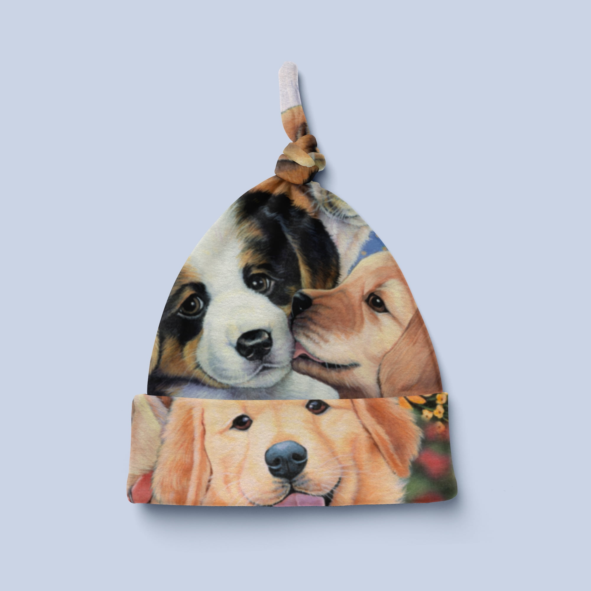 (2 pack) Mainstays 1.5 Yards 100% Polyester Lux Anti-pill Fleece Garden Puppies, Multi-color, 60" Wide for Crafts