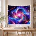 thumbnail image 5 of Abstract Nebula Vortex with Blue Magenta Light, Mysterious Fantasy Style for Astronomy Fans, Galaxy Wall Art, Housewarming Gift, Tapestry Wall Hanging for Bedroom and Dorm, 5 of 7