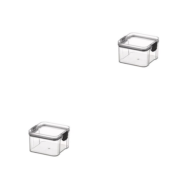 Moyic Contenedor de almacenamiento de alimentos, dispensador de plástico para nevera, arroz, especias, cereales, aperitivos, caja organizadora, 460ML 2piezas Moyic CBP196830