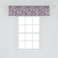 thumbnail image 2 of Ambesonne Botanical Window Valance, Raspberries Flowers Drops, 54" X 12", Cream and Quartz, 2 of 3