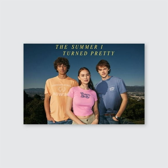 Movie Poster -The Summer I Turned Pretty Poster 2025 Film - Team Conrad Belly Jeremiah - Vintage Style - Size 24x36 - Kiloa