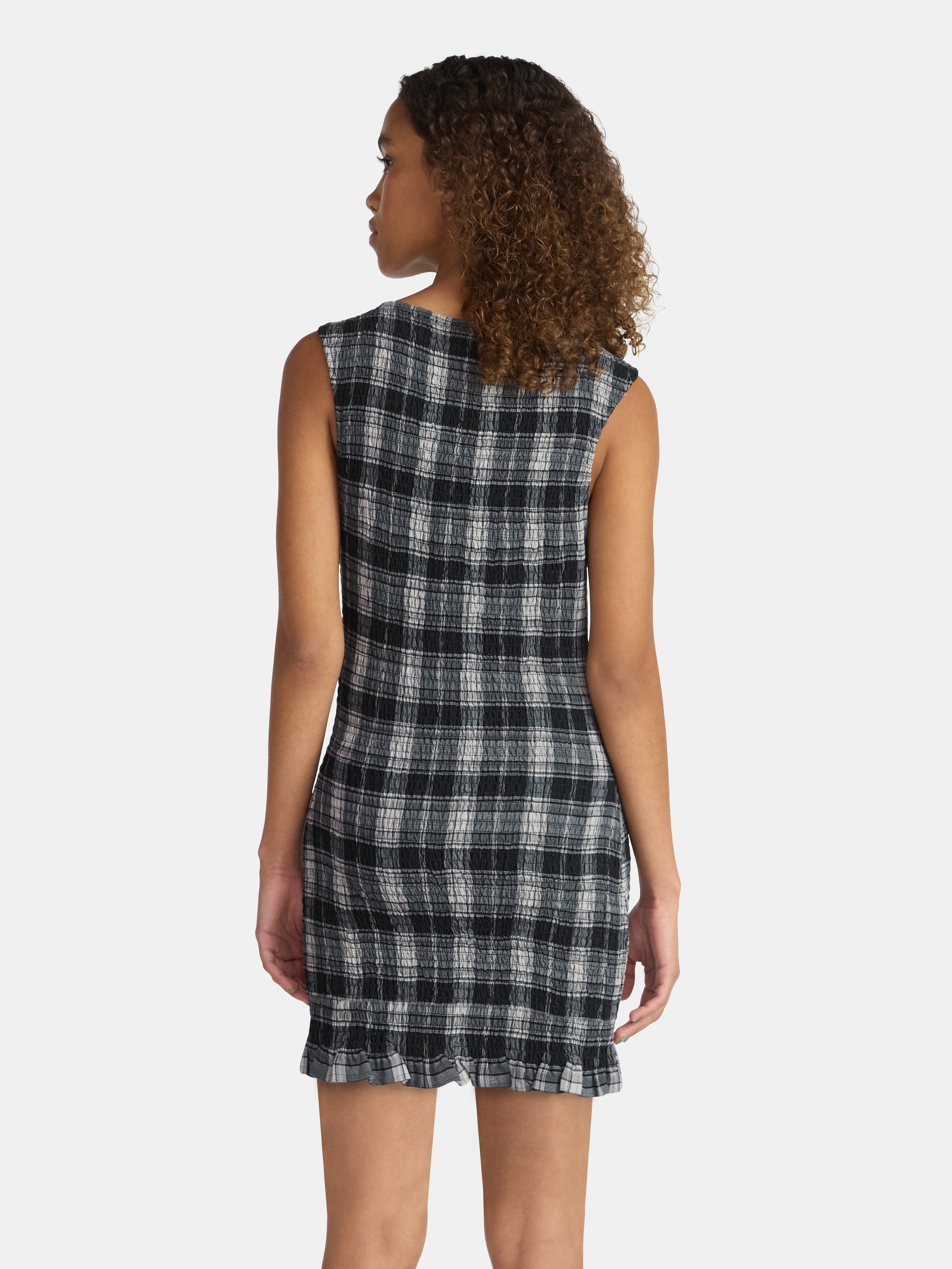 No Boundaries Sleeveless Smocked Mini Dress, Women's Sizes XXS-XXL