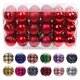 thumbnail image 4 of Advancent 30 piezas de bolas de Navidad adornos inastillables decoraciones para árboles de Navidad juego de bolas colgantes para decoración de fiesta de Kits de decoración para fiestas Rojo Advancent HA007626-03B, 4 of 6