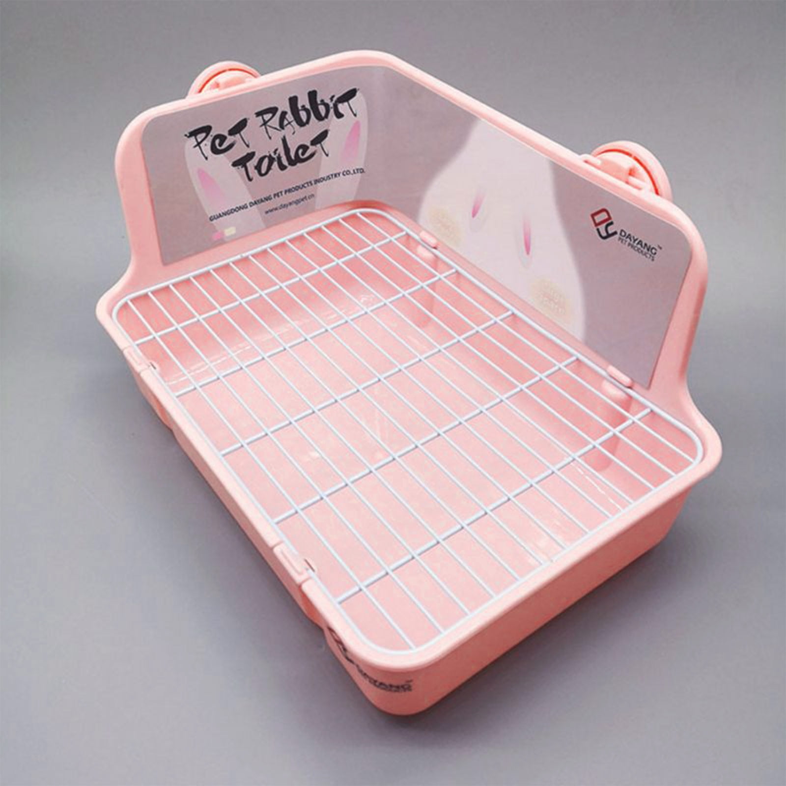Rabbit Litter Box Corner Litter Pan Bedding Box Toilet Potty Trainer for Bunny Hamster Guinea Pig Critter Rodents