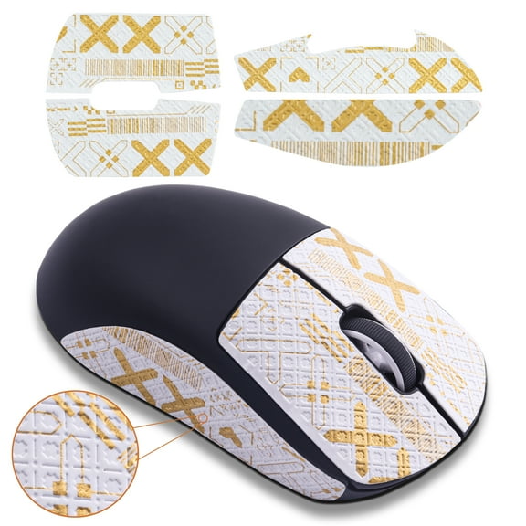 Mouse Anti-Slip Grip Tape fit for Logitech G Pro X Wireless Gaming Mouse Skin, Sweat Resistant, Easy to Apply, Self-Adhesive Design, Professional Mice Upgrade Kit
