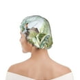 thumbnail image 6 of Yiaed Watercolor African Animals Wildlife Print Reusable Shower Cap & Bath Cap & Lined, Oversized Waterproof Shower Caps Designed for all Hair Lengths, 6 of 7