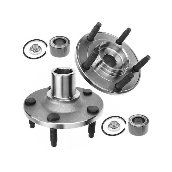 Wheel Hub Assembly Set 2 - Compatible with 2001 - 2012 Ford Escape 2002 2003 2004 2005 2006 2007 2008 2009 2010 2011