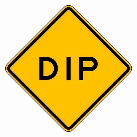 Lyle Dip Traffic Sign,24" x 24" W8-2-24HA