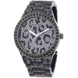 Guess Black and Silver Crystal-Trim Women\'s Watch GUESS Ladies Black Silver Tone Analog Watch - GW0932L1  main image 3