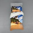 thumbnail image 1 of Ambesonne Tropical Bedding Set 3 Pcs, Serenity Nature Green, Twin, Green Brown, 1 of 3