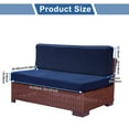 thumbnail image 3 of Camper Cushion Cover Non-Slip RV Dinette Seat Cover for Camper Sofa Bench Polyester Navy Blue 1 Set, 3 of 6