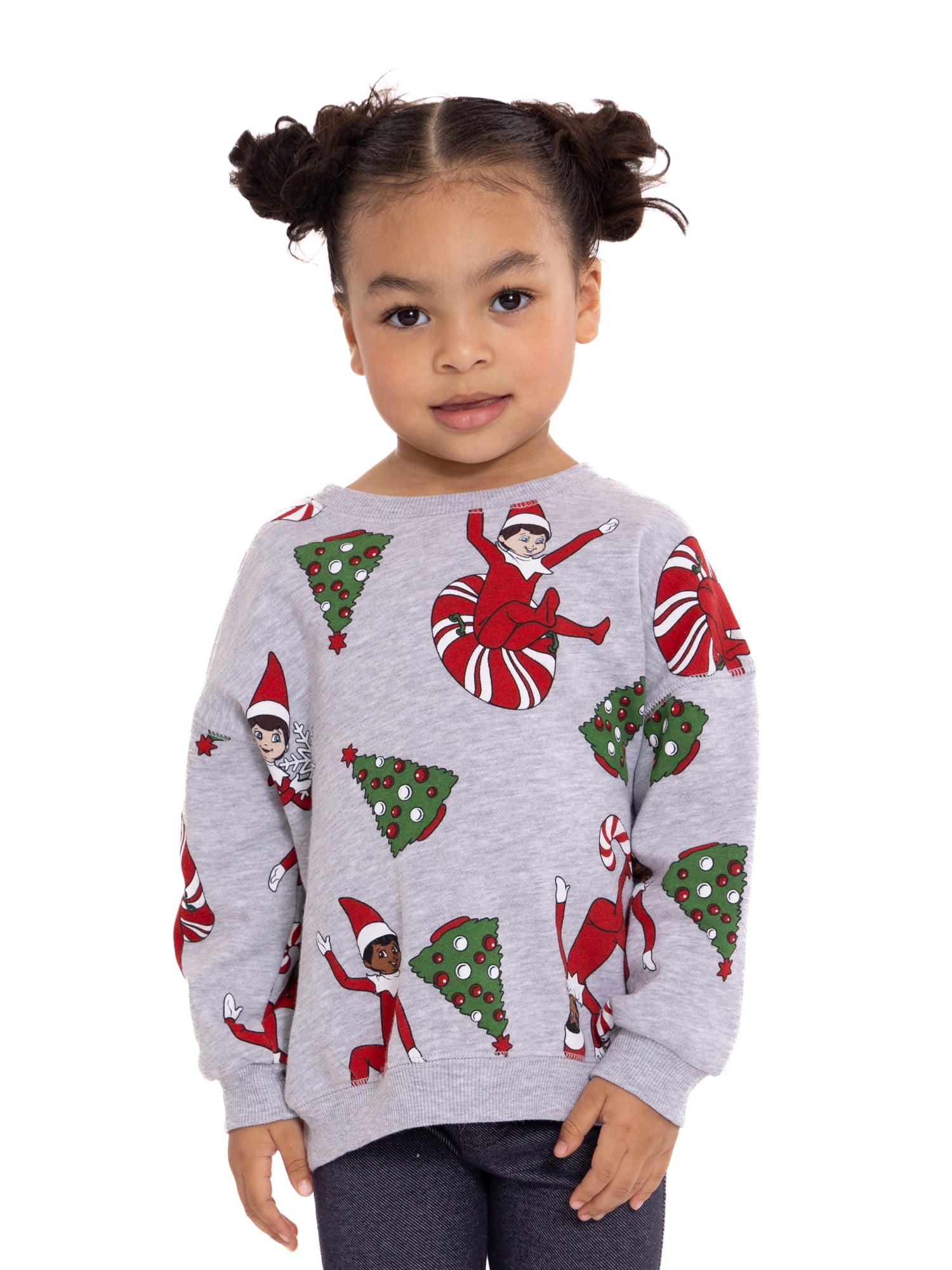 Elf on the Shelf Toddler Boys Holiday Crewneck Sweatshirt, Sizes 12M-5T