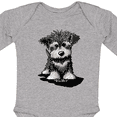 thumbnail image 4 of Inktastic Schnauzer Pup Boys or Girls Long Sleeve Baby Bodysuit, 4 of 5