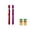 Red and Purple, variant on Pen Light with Pupil Gauge Nursing Pen Lights for Nurses 2 Pack Reusable Pupil Penlight for Nursing Students Doctors EMTs White Light LED Penlights for Nurses with 4 Batteries (Black)