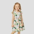thumbnail image 2 of MUXiin Girls Dresses Size 5 Tie Dye Flutter Ruffled A-Line Casual Dresses Casual Flower Girl Dresses for Girls, 2 of 9